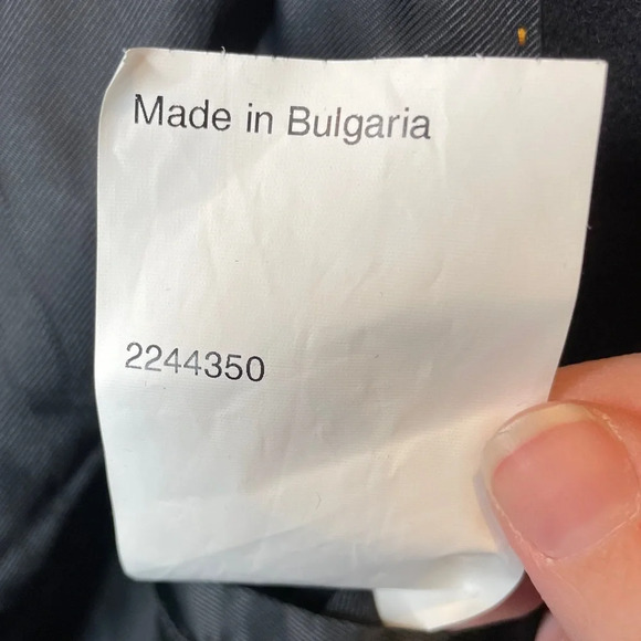 Barbour Madge Black Coat Wool and Cashmere Blend Size 4 Jacket With Belt - Picture 11 of 11